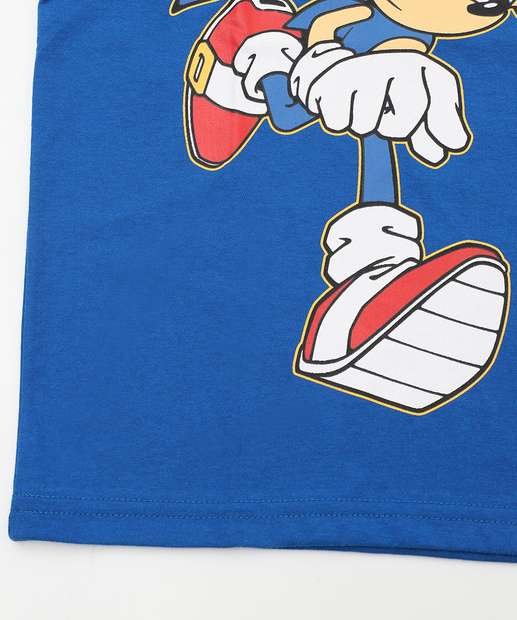 Regata Infantil Sonic Tam 4 a 10 Azul