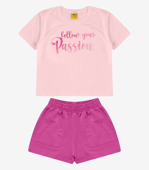 Image_Conjunto Blusa com Shorts Meia Malha Rovi Kids Rosa