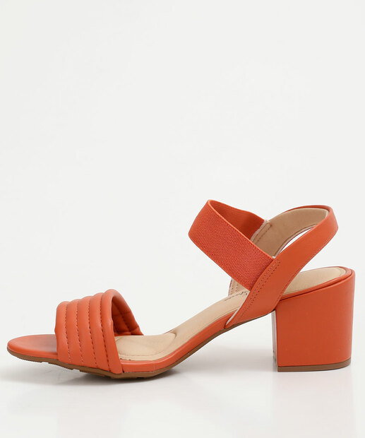 Sandália Salto Grosso Feminina Modare