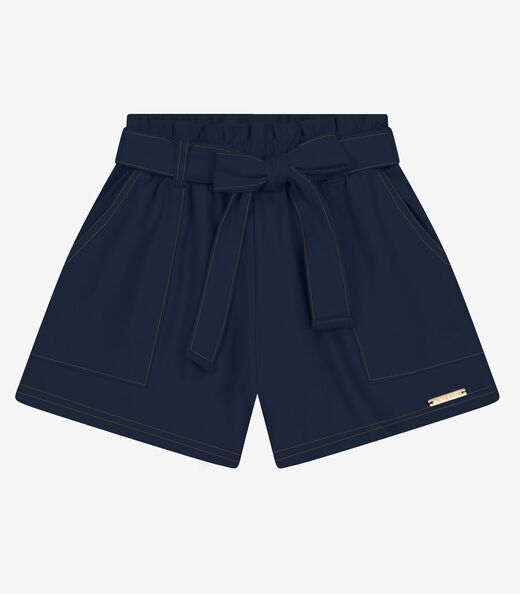 Image_Shorts Infantil em Moletinho Denim Trick Nick Azul Marinho