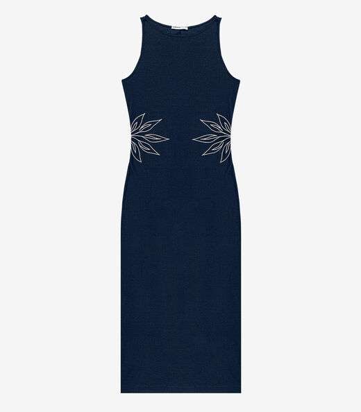 Vestido Midi Feminino Endless Azul