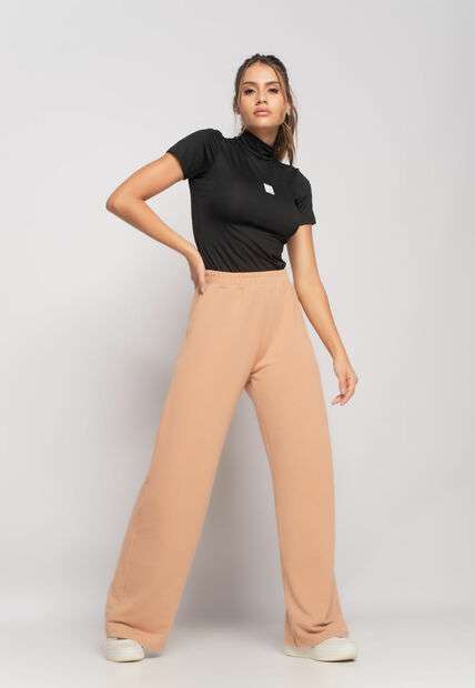 Blusa Esportiva Gola Alta Manga Curta Malha Preto Salvatore