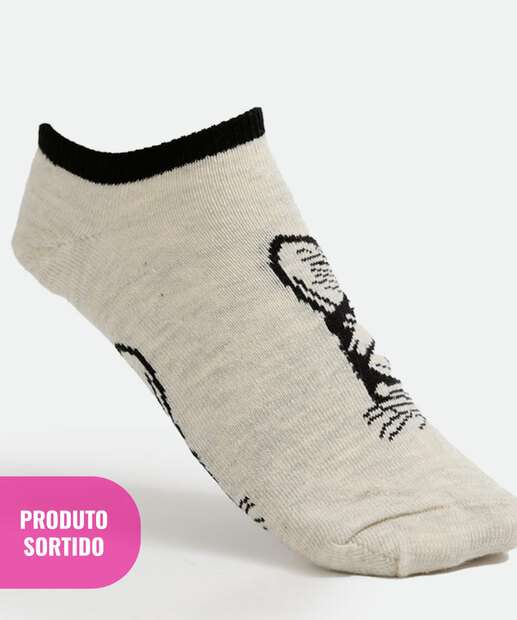 Kit 3 Pares Meias Sortida Feminina Soquete Claika