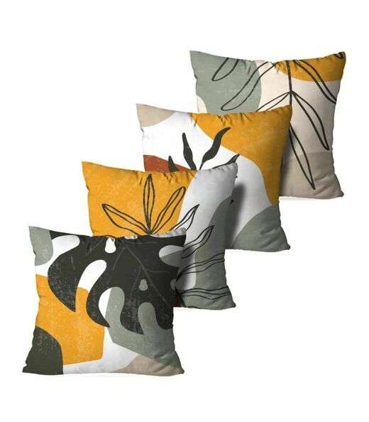Image_Kit 4 Capas Para Almofadas Wevans Amarelo