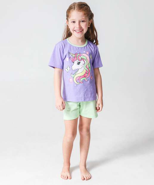 Image_Pijama Infantil Estampa Unicórnio Marisa Tam 1 A 8 Roxo