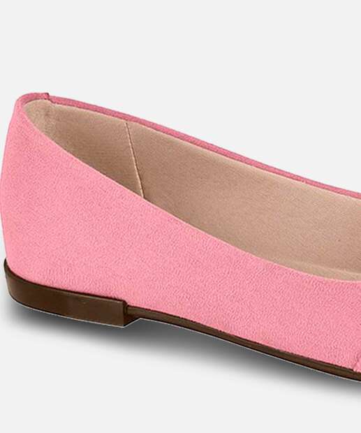 Sapatilha Feminina Bico Fino Strass Moleca