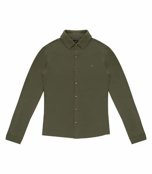 Image_Camisa Masculina Manga Longa Moletinho Diametro Verde