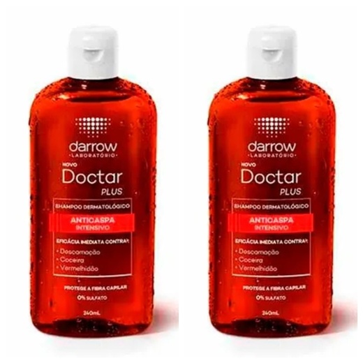 Image_Kit com 2 Unidades de Shampoo Anticaspa Doctar Plus Intensivo Darrow 240ml