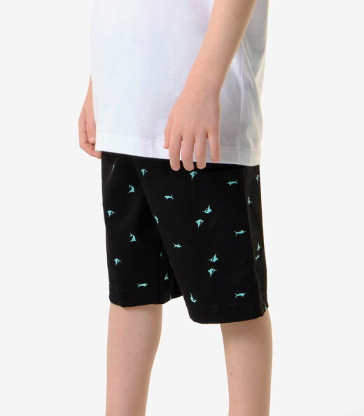 Conjunto Infantil Camiseta Com Bermuda Trick Nick Branco