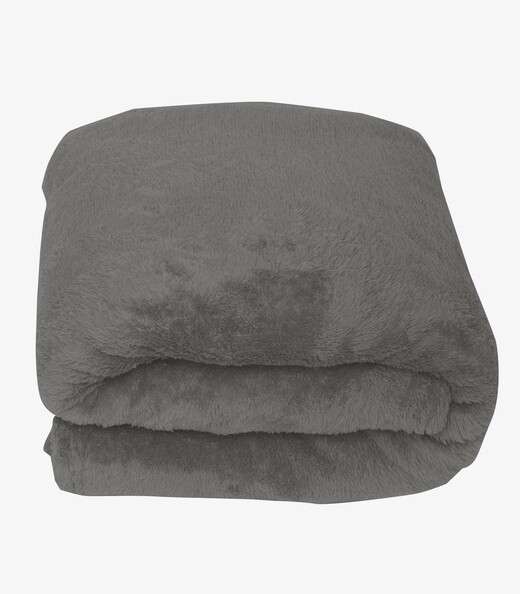 Image_Manta De Microfibra Lisa Casal Rovitex Home Cinza