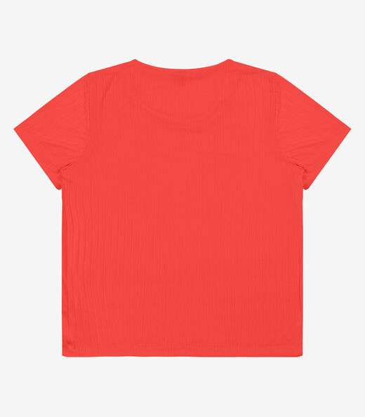Blusa Malha Delicate Plus Infinita Cor Vermelho