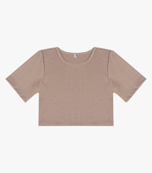 Blusa Feminina Em Tecido Sideral Infinita Cor Marrom