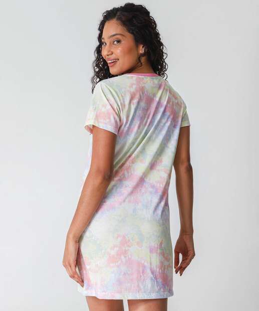 Camisola Estampa Stitch Manga Curta Off White