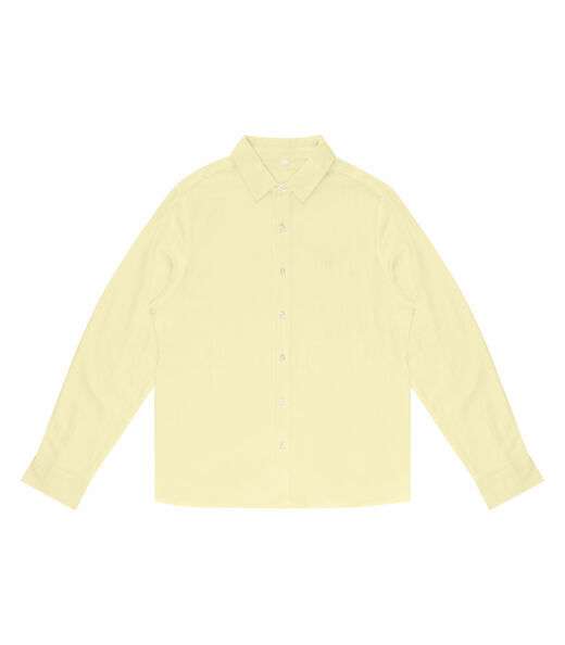 Camisa Masculina Social Tricoline Diametro Amarelo