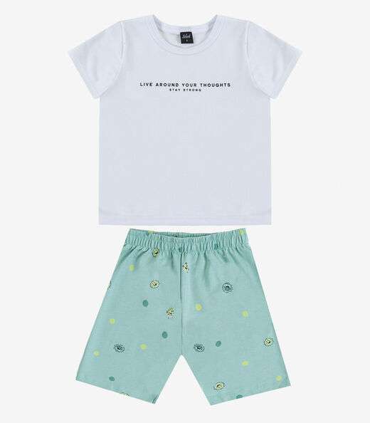 Conjunto Infantil Camiseta e Bermuda Select Verde
