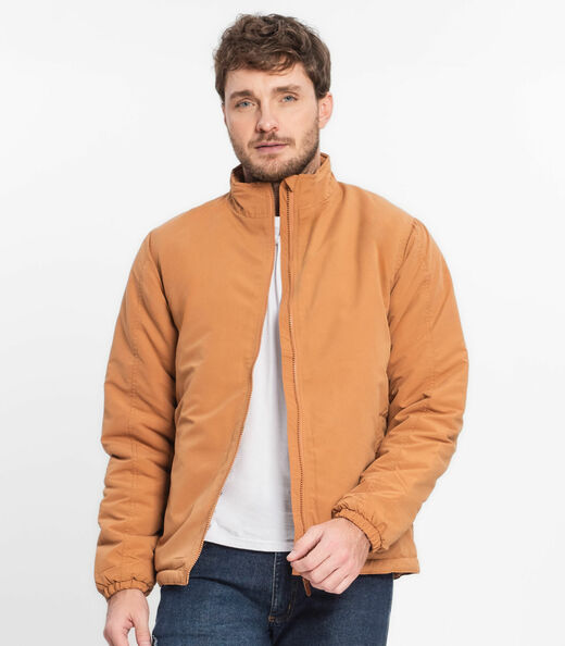 Jaqueta Masculina Em Suede Diametro Marrom