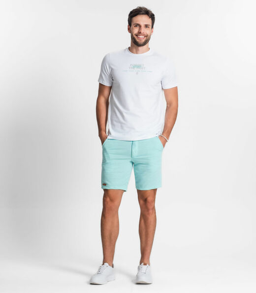 Bermuda Em Moletinho Linho Masculina Diametro Azul