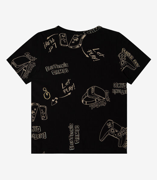 Camiseta Infantil Menino Infinita Cor Preto