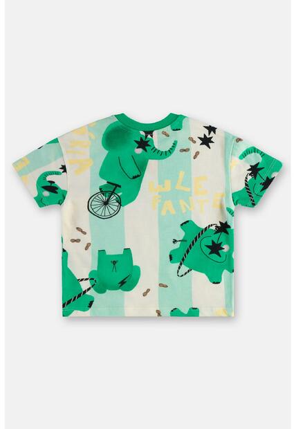 Conjunto Bebê Camiseta e Short Três e Já