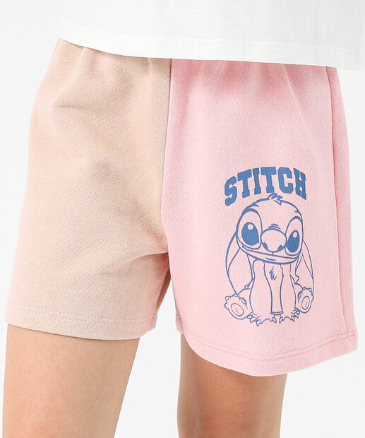 Conjunto Infantil Stitch Tam 04 a 10 Rosa