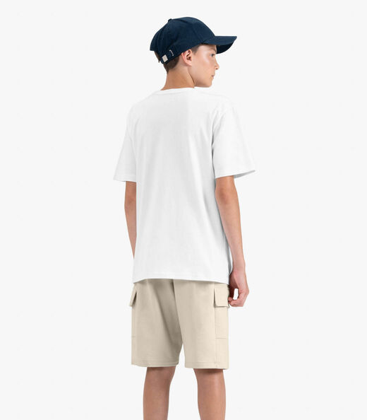 Bermuda Juvenil Masculino em Moletom Sarjado Minty Bege
