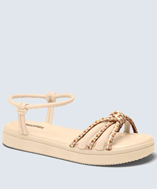 Sandália Flatform Feminina Tiras Mississipi 