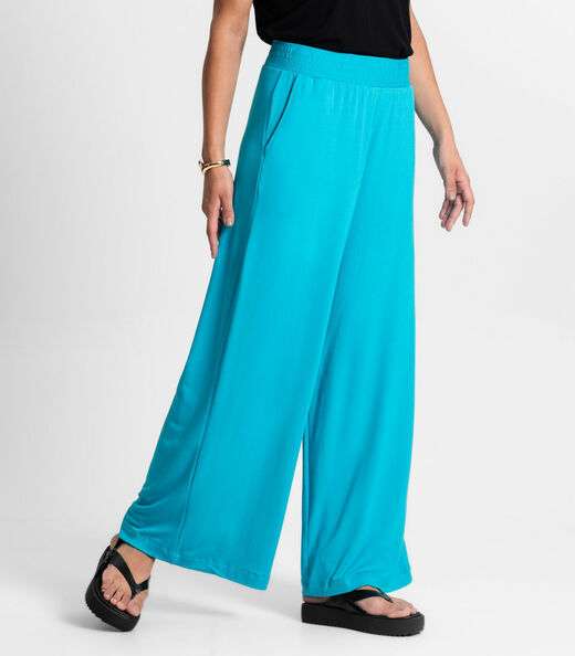 Calça Feminina Em Molecotton Rovitex Azul