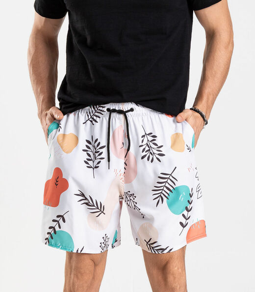 Bermuda Masculina De Microfibra Long Bong Branco