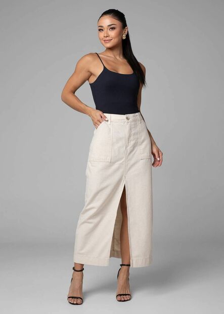 Saia Linho Sawary Midi - 282248