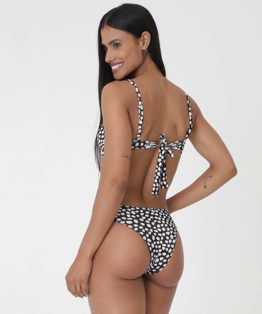 Calcinha Biquíni Estampa Poá Marisa