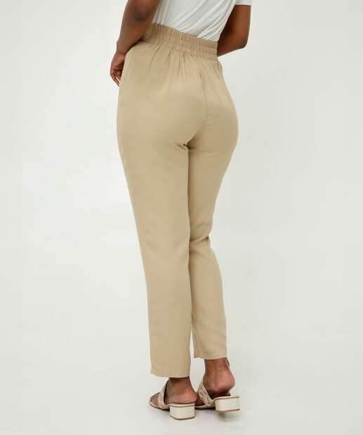 Calça Feminina Reta Clochard Amarração Marisa