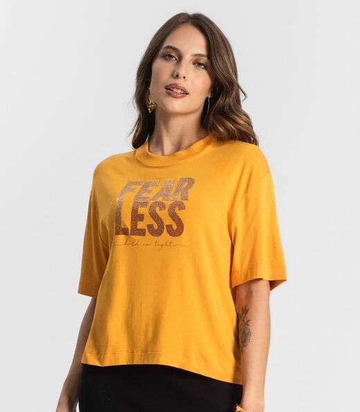 Camiseta Feminina Endless Amarelo