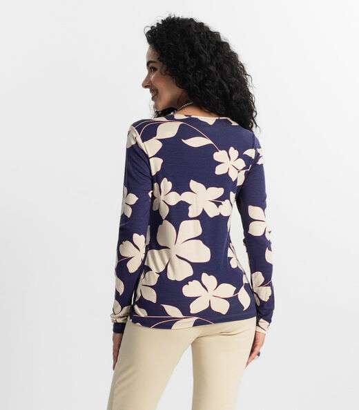 Blusa Manga Longa Feminina Rovitex Bege