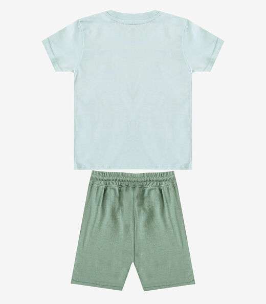 Conjunto Infantil Camiseta com Bermuda Select Azul