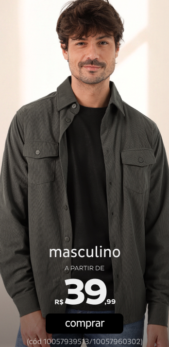 Masculino a partir de R$39,99