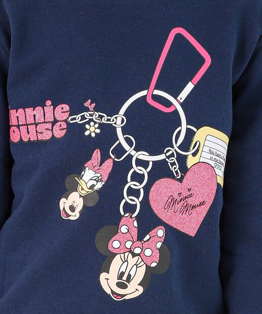 Blusão Infantil Moletom Flanelado Minnie Tam 4 a 10 Azul