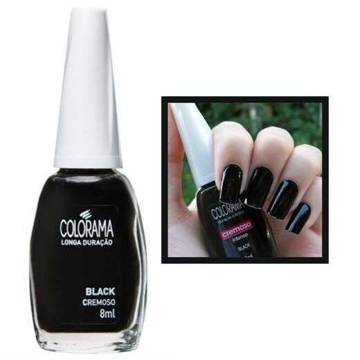 Image_Esmalte Colorama Black Cremoso Preto Longa Duração 8ml