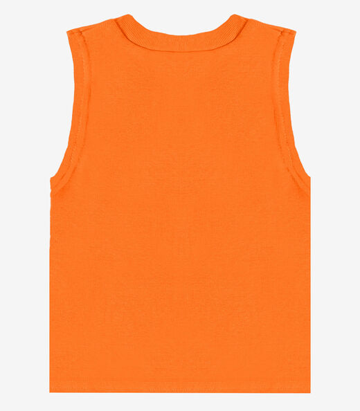 Regata Básica Infantil Lisa Soletex Laranja