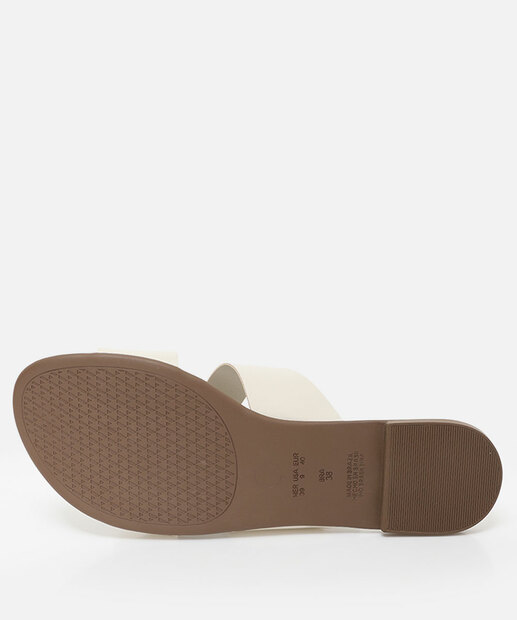 Rasteirinha Feminina Via Uno Off White