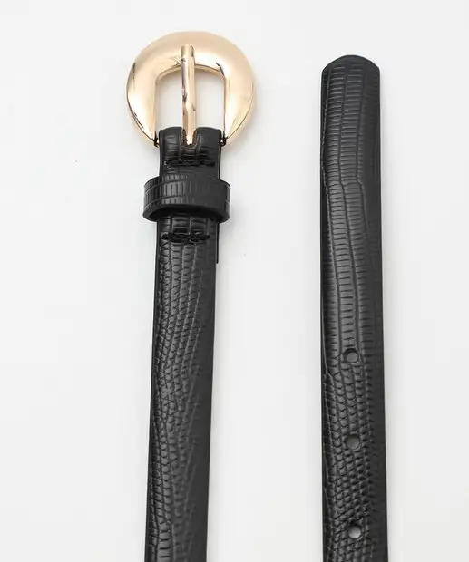 Cinto Feminino Fivela Textura Marisa Preto