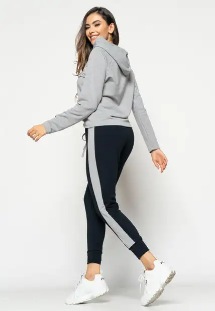 Casaco  Comfy Com Capuz Moletinho Mescla