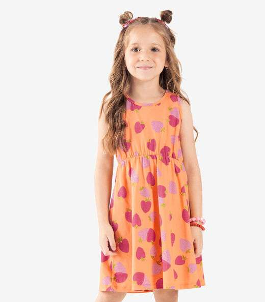 Image_Vestido Infantil Meia Malha Rovi Kids Laranja
