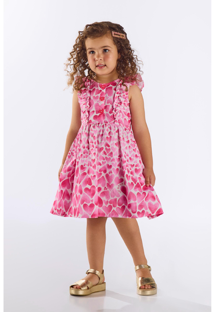 Image_Vestido Infantil Corações em Algodão Up Baby