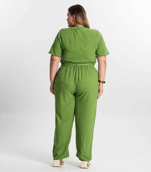 Calça Feminina Plus Size Secret Glam Verde