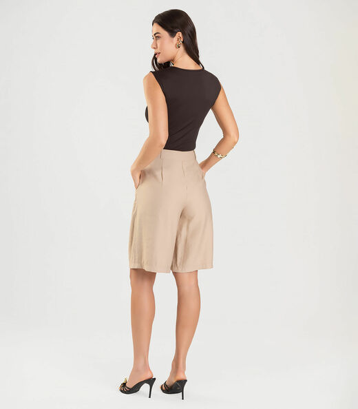 Blusa Feminina Com Decote Quadrado Dianna Marrom