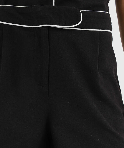 Short Feminino Viés Bolsos Marisa Preto