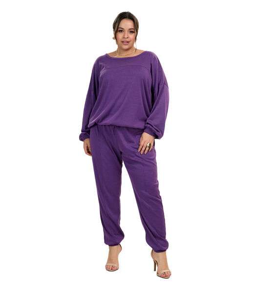 Blusao Ribana Duo Secret Glam Roxo