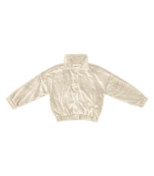 Jaqueta Feminina Plus Size Secret Glam Bege