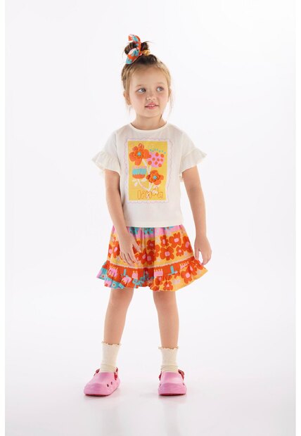 Image_Conjunto Menina com Blusa e Short Três e Já