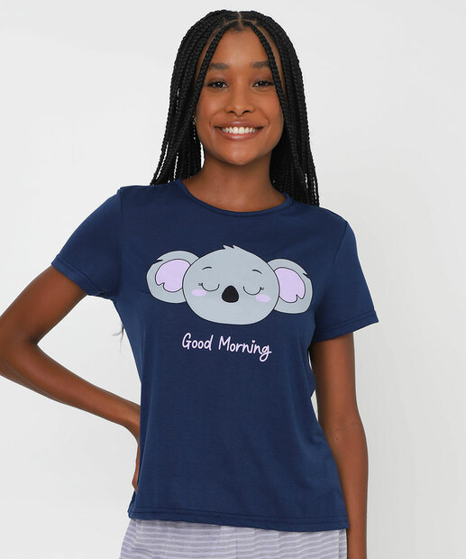 Pijama Feminino Estampa Coala Marisa Azul